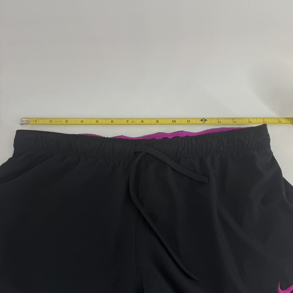 Nike Women’s Black And Pink Running/Gym Shorts Size Medium